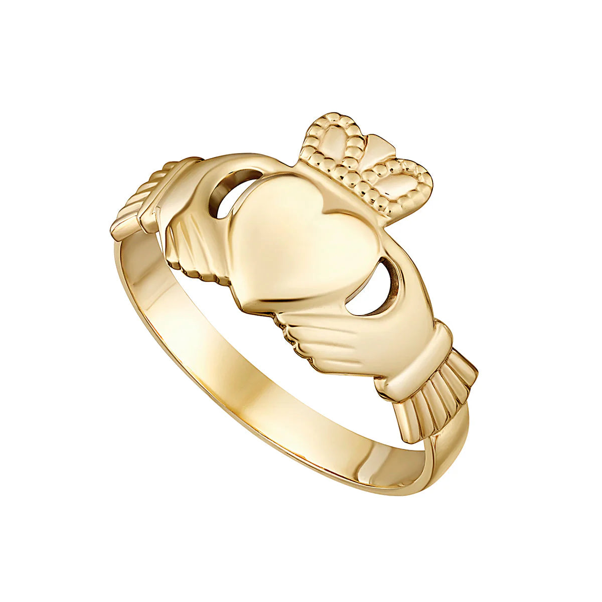 Solvar 10K Gold Ladies Claddagh Ring