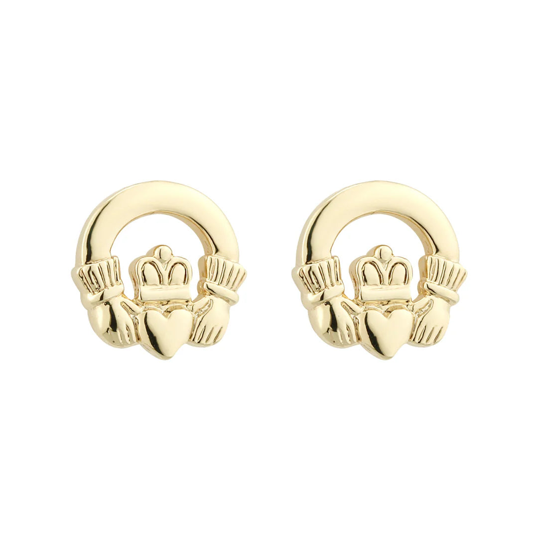 Solvar Gold Plated Claddagh earrings