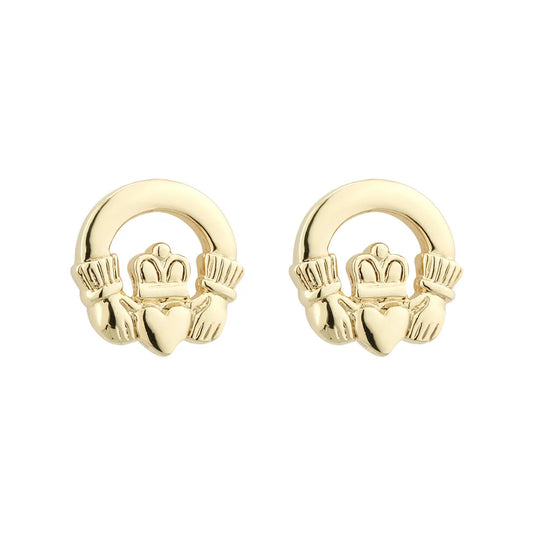 Solvar Gold Plated Claddagh earrings