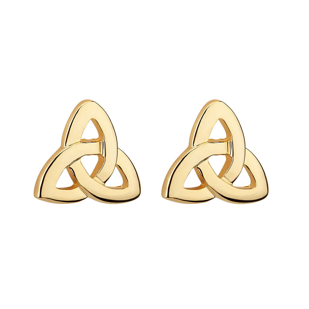 Solvar Gold Plated Trinity earrings