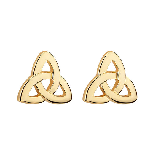 Solvar Gold Plated Trinity earrings