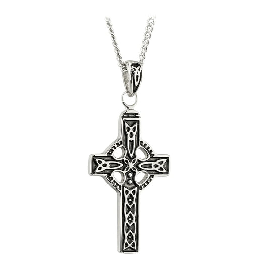Solvar Steel Celtic Cross Pendant