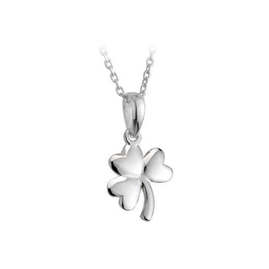 Solvar Sterling Silver Small Shamrock Pendant