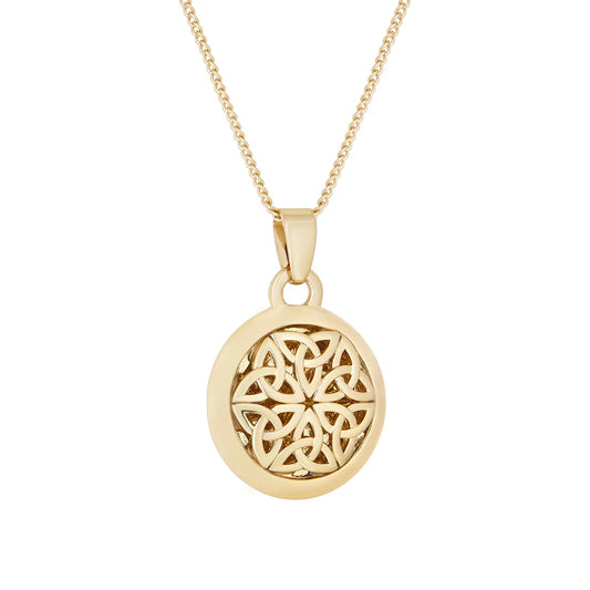 Gold Plated Celtic Trinity Knot Pendant