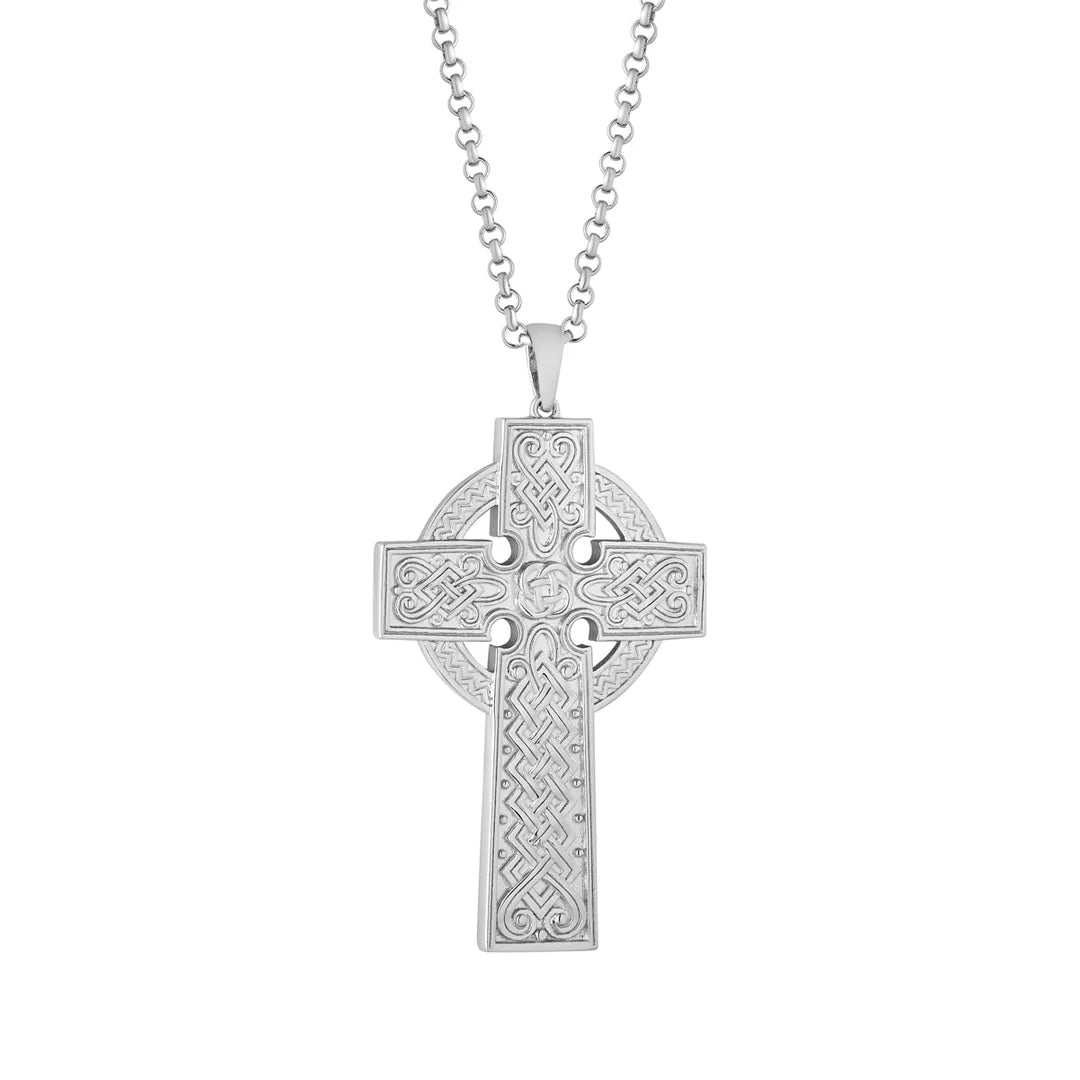 Solvar Sterling Silver Large Celtic Cross Pendant