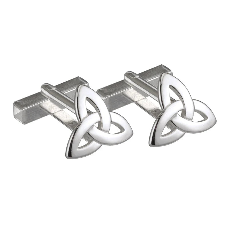Solvar Sterling Silver Trinity Cuff Links