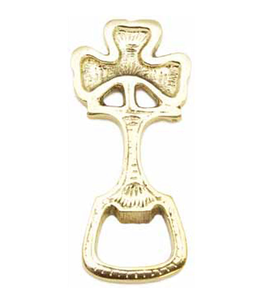 Liffey Artefacts Brass Shamrock Bottle Opener