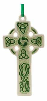Liffey Artefacts Large Porcelain Celtic Cross