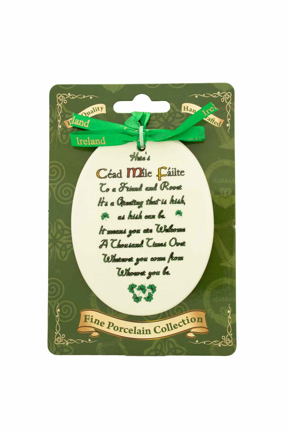 Cead Mile Failte Ornament-ivory (Copy)