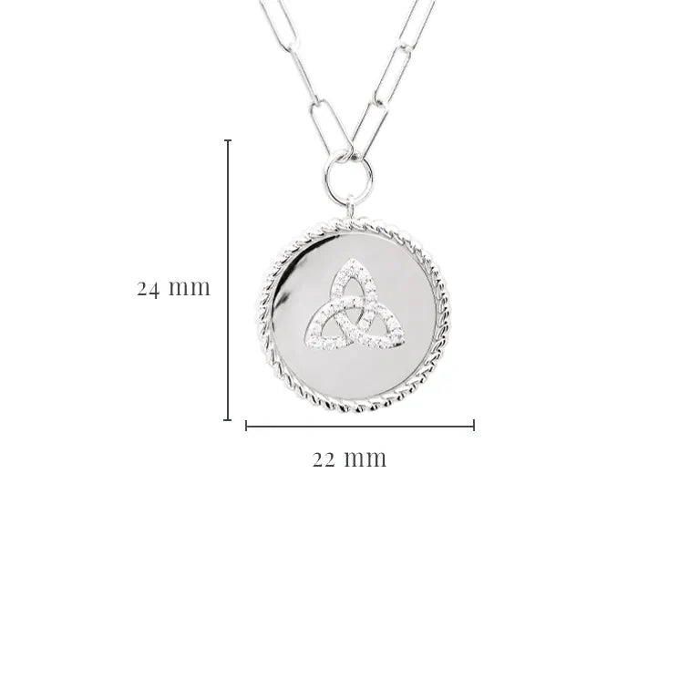 Celtic Paper Clip Medallions-Trinity