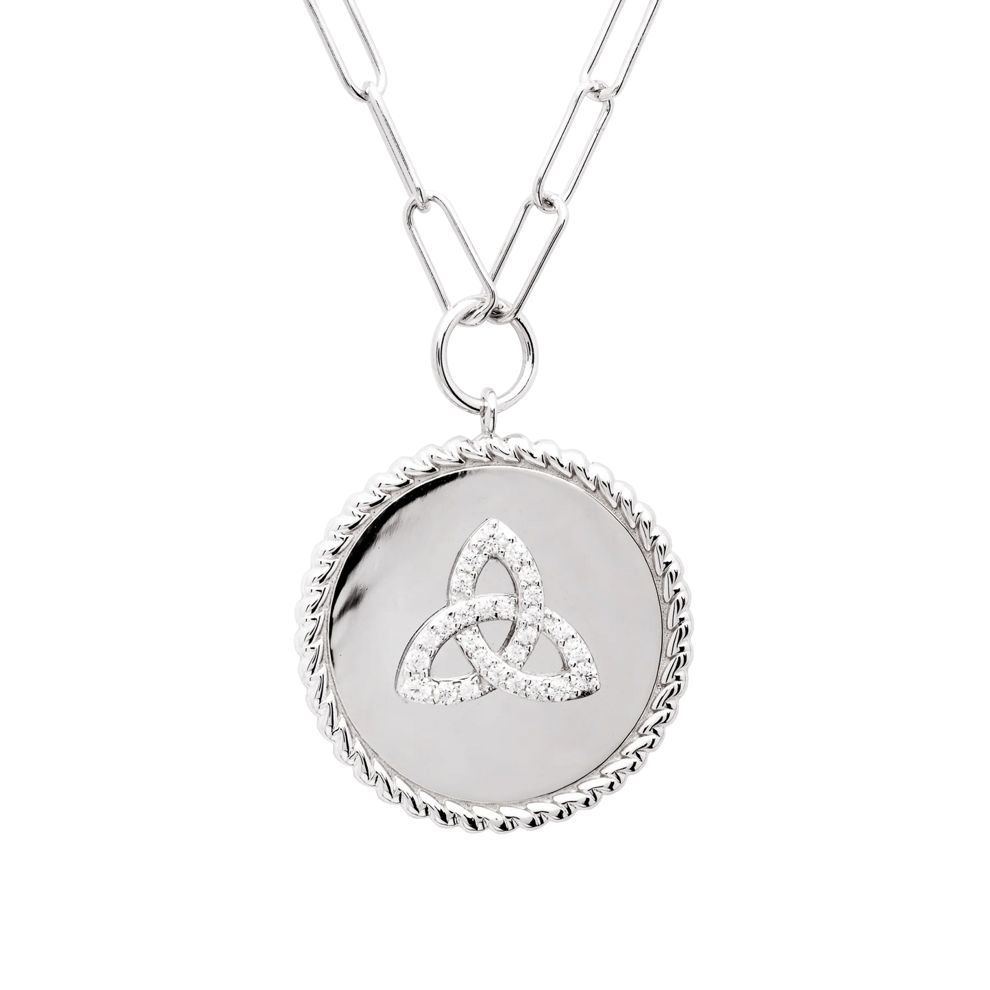 Celtic Paper Clip Medallions-Trinity