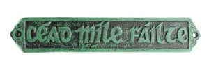 Liffey Artefacts Ceád Mile Failte Wall Plaque
