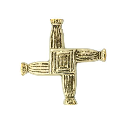 St. Brigid's Cross Medium Brass