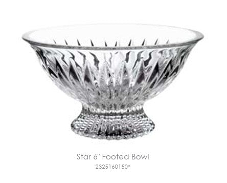 Tipperary Crystal Star  6" Footed Bowl