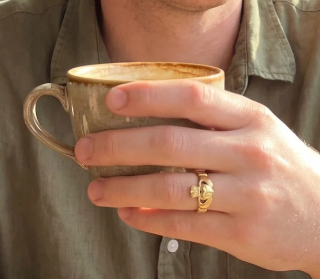 Men's 10K Gold Claddagh by Facet