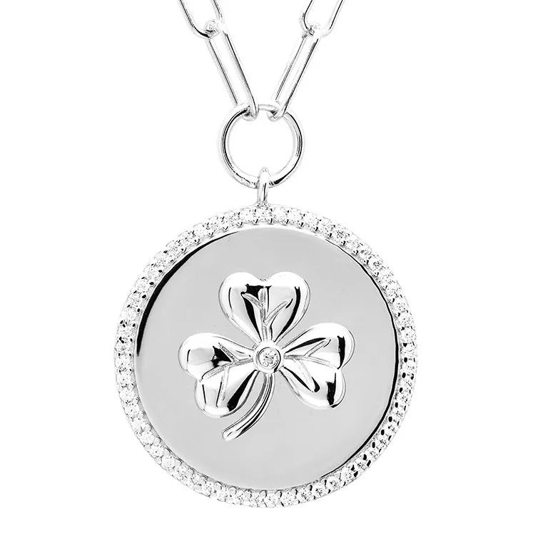 Celtic Paper Clip Medallions-Shamrock