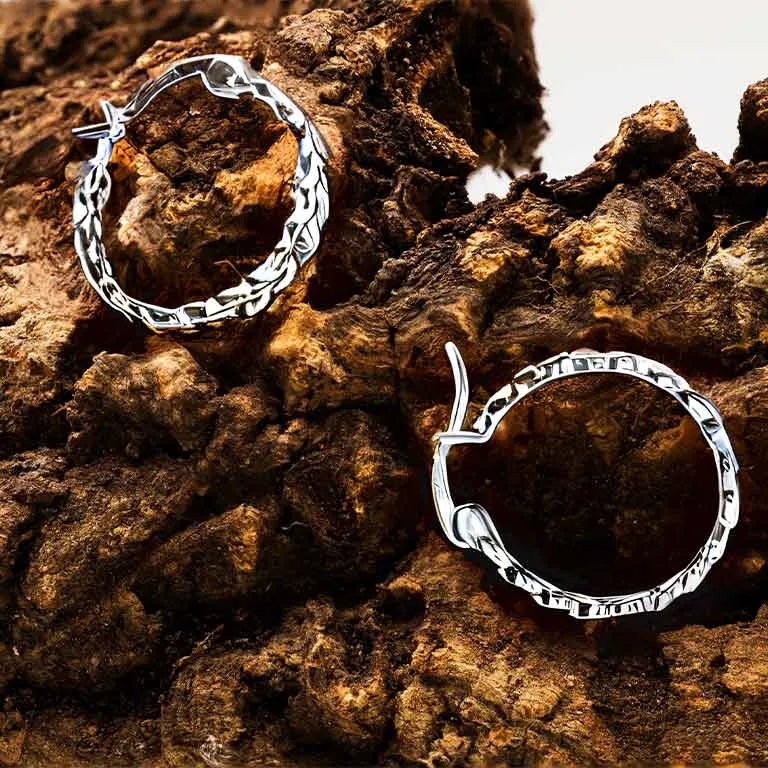 Shanore Sterling Silver Small Celtic Hoop Earrings