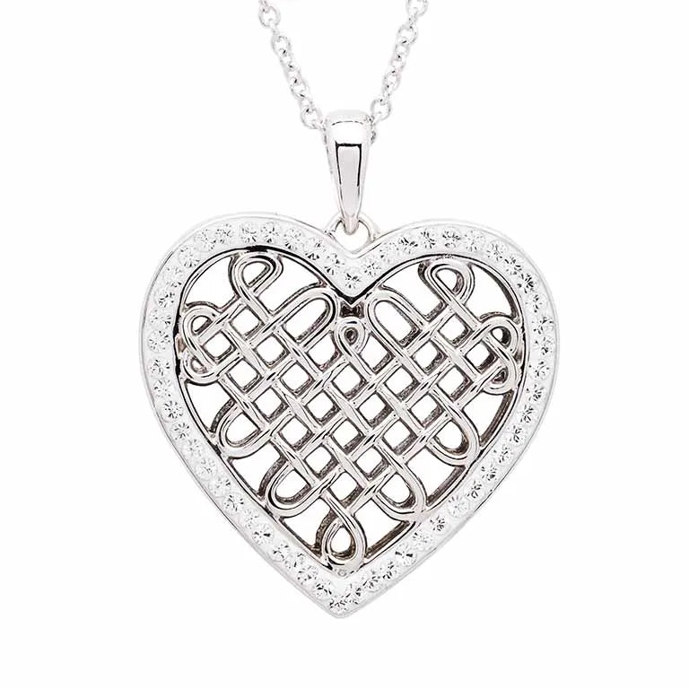 Shanore Sterling Crystal Heart Pendant