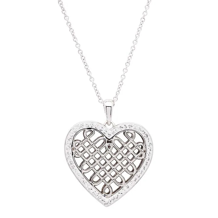 Shanore Sterling Crystal Heart Pendant