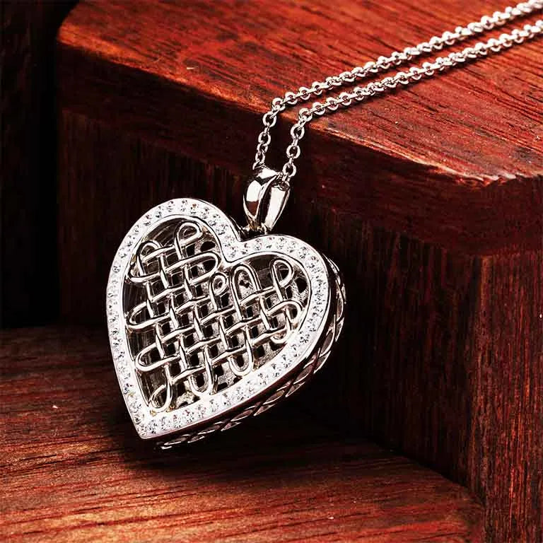 Shanore Sterling Crystal Heart Pendant