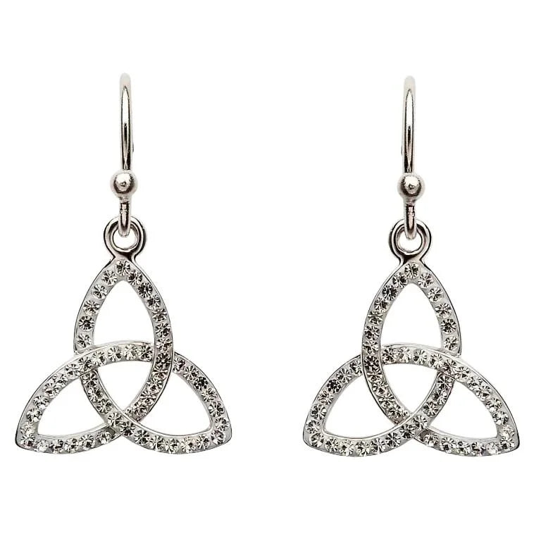 Shanore Swarovski Trinity Knot-Earrings