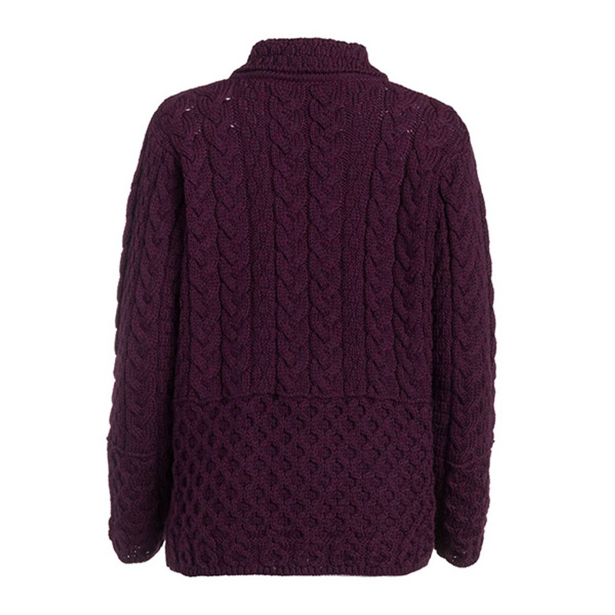 Boyne Valley Knitwear Honeycomb Ladies Wool Cardigan