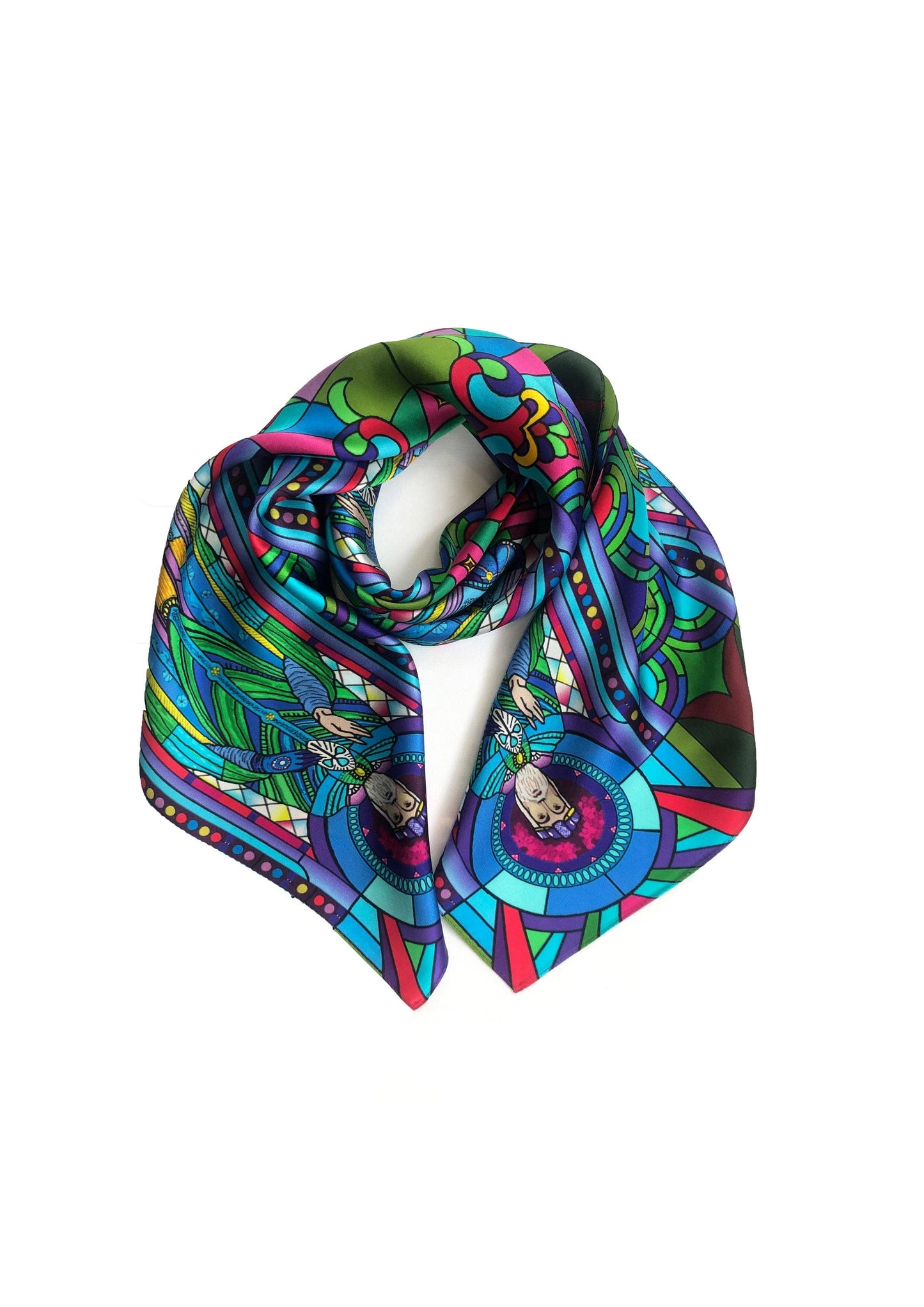 St. Patrick Colourful Silk Scarf