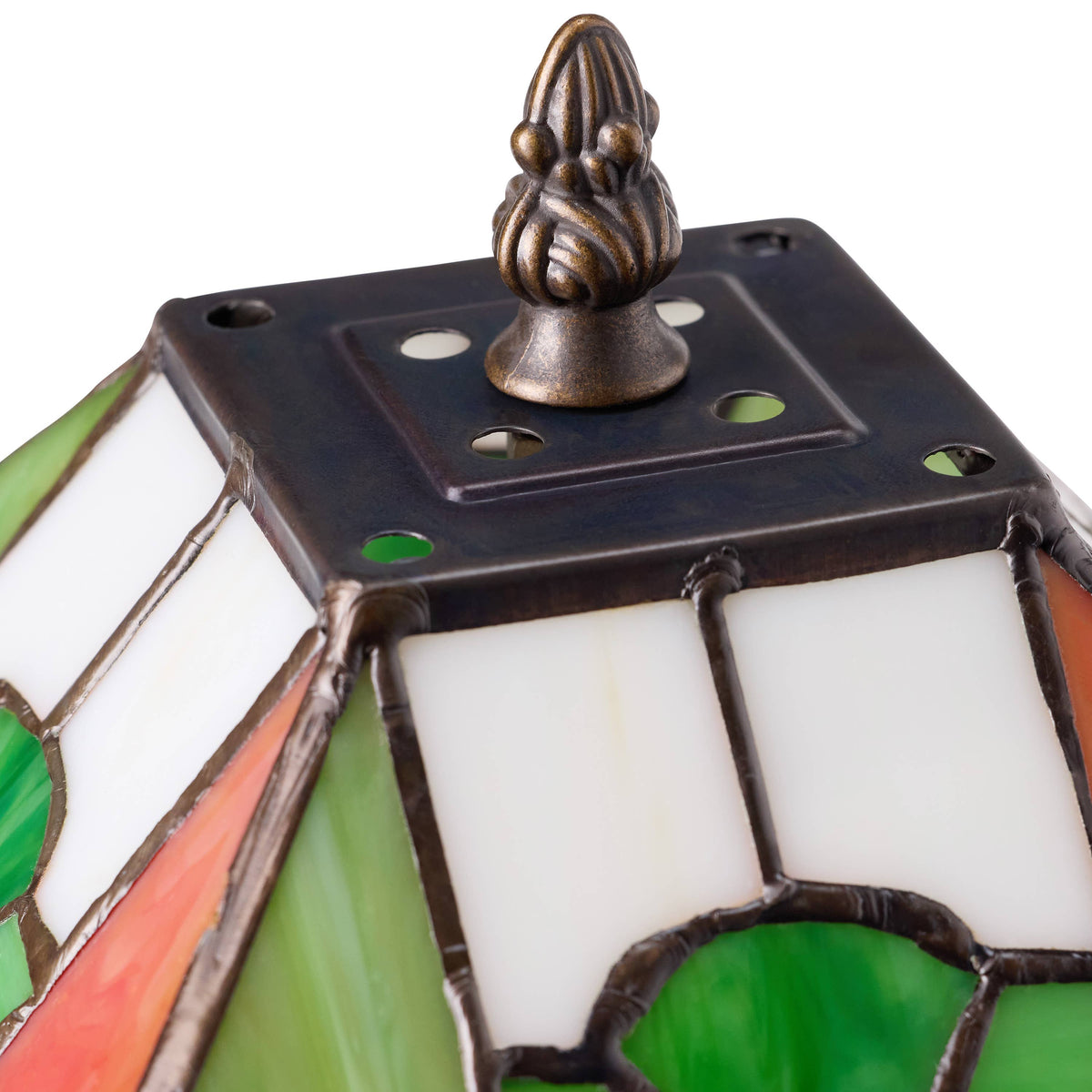 15.5" St. Patrick's Day Stained Glass Table Lamp