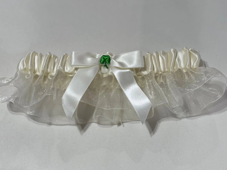 Green Shamrock Garter