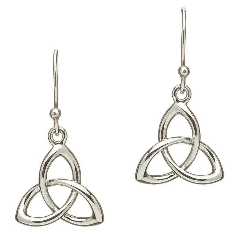Siver Ch Trinity Knot-Earrings