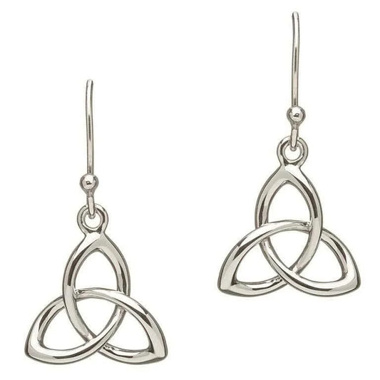 Siver Ch Trinity Knot-Earrings