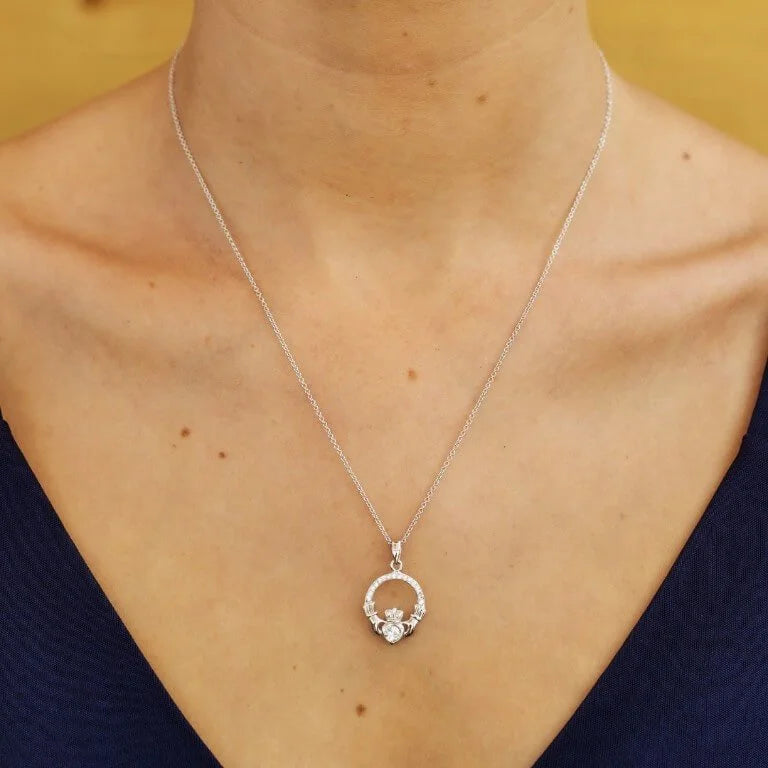 Shanore Birthstone Claddagh Pendant