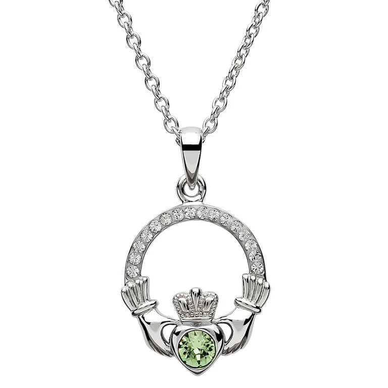 Shanore Birthstone Claddagh Pendant
