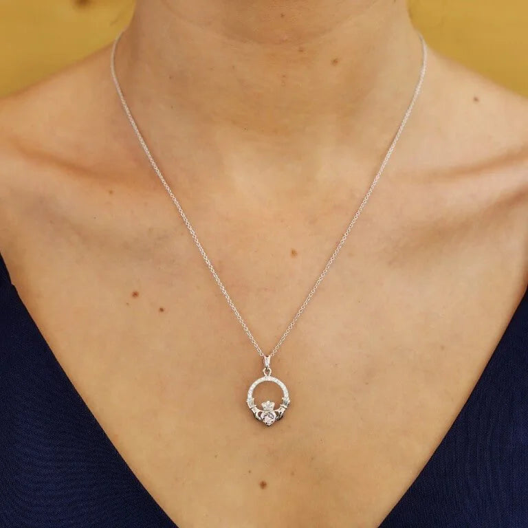 Shanore Birthstone Claddagh Pendant