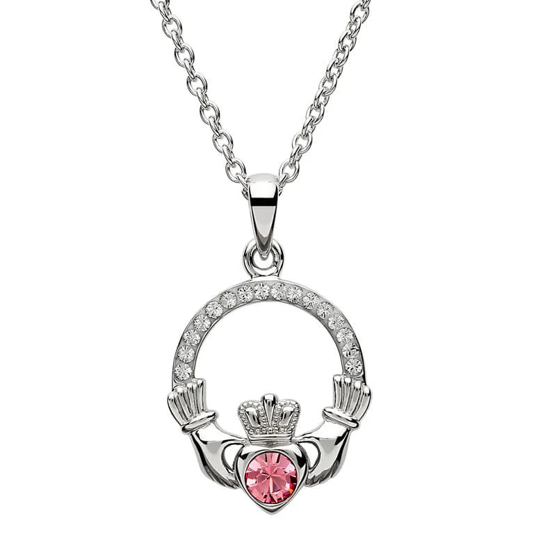 Shanore Birthstone Claddagh Pendant