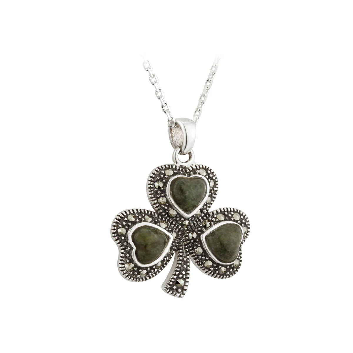 Connemara Marquesite Shamrock-Large
