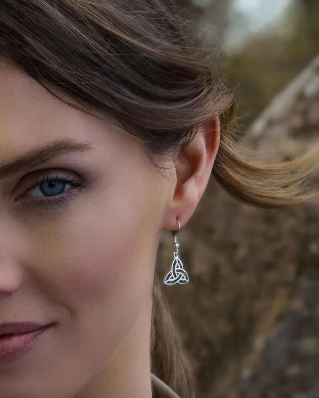Sterling Silver Trinity Connemara drops