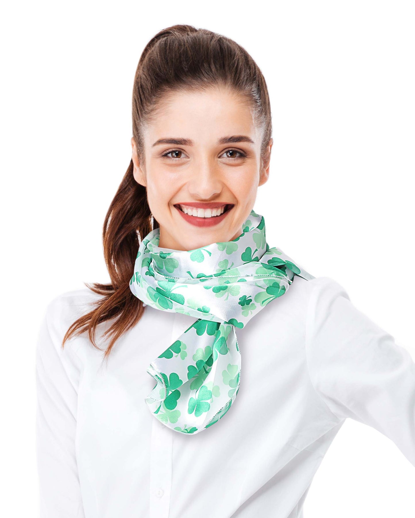 St. Patrick's Day Theme Scarf - Silk Feeling Scarf