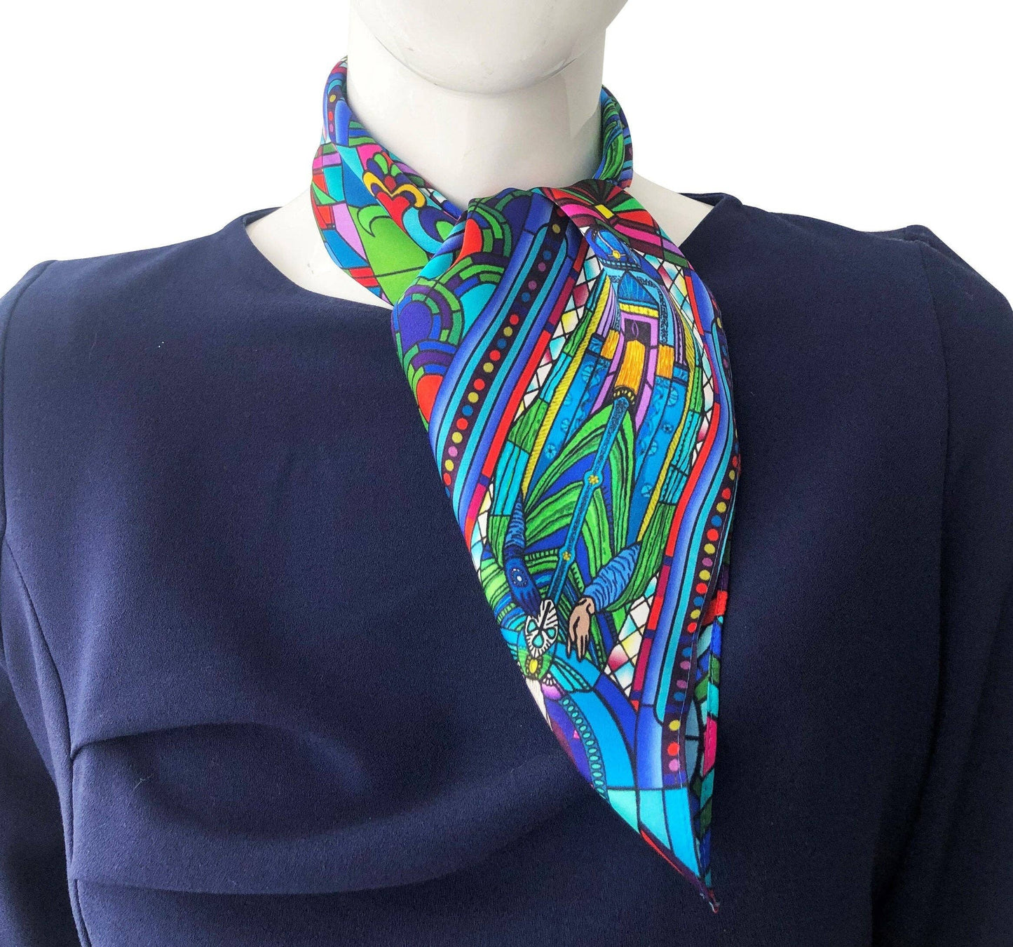 St. Patrick Colourful Silk Scarf