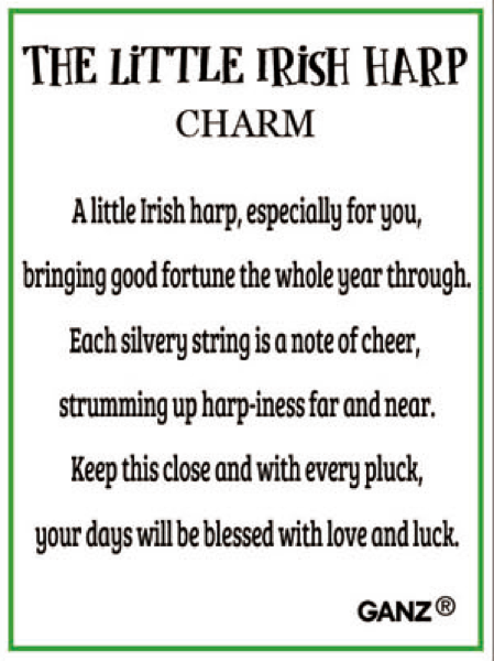 The Little Irish Harp Charm