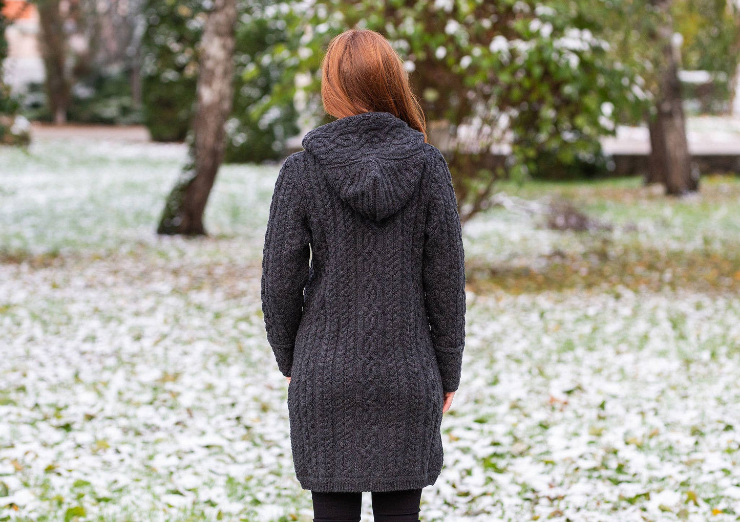 Cable Knit Aran Coat - 2 Color Variations