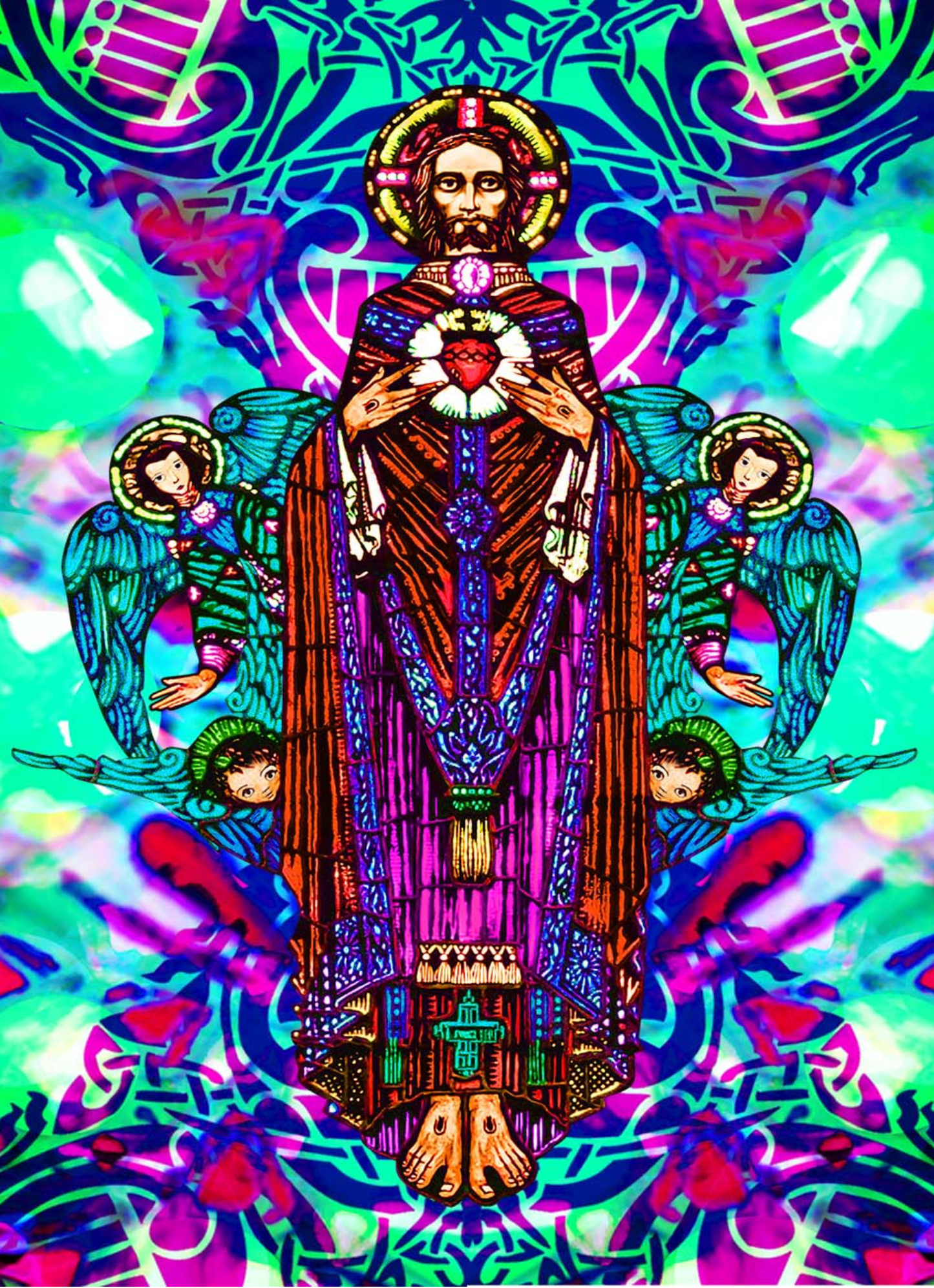 Sacred Heart Silk Scarf