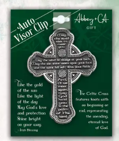 Irish Blessing visor clip
