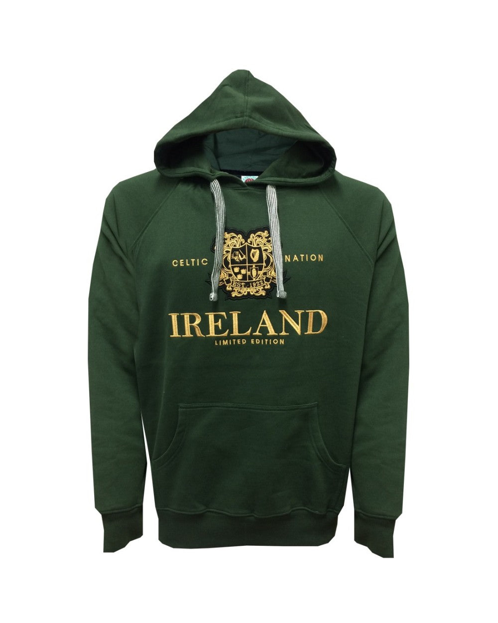 Ireland Emblem Hoodie in Bottle Green