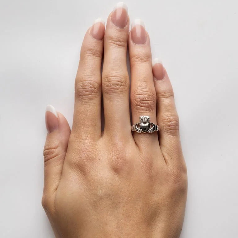 Shanore Ladies Claddagh Comfort fit Silver Ring