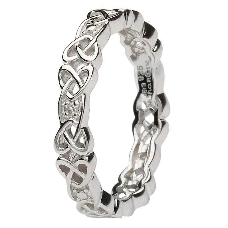 Ladies Diamond Set Celtic ring