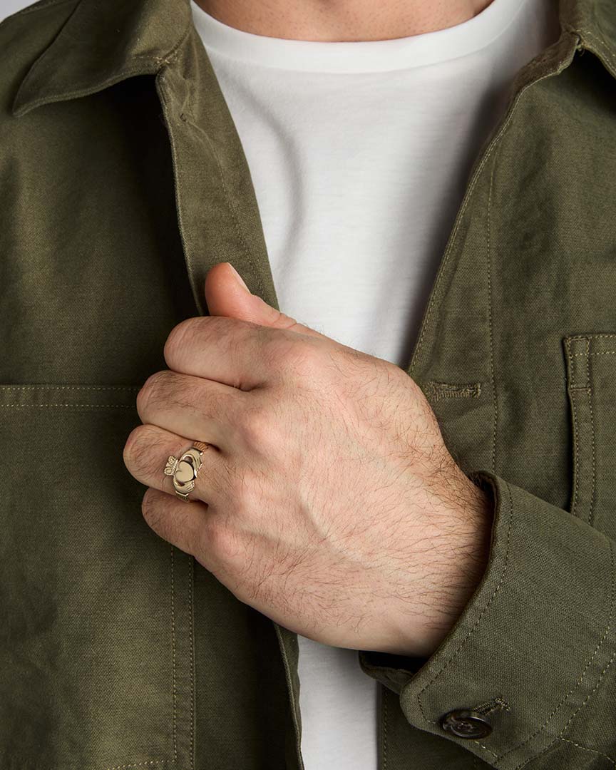 Solvar Gents 10Kt Gold Claddagh Ring