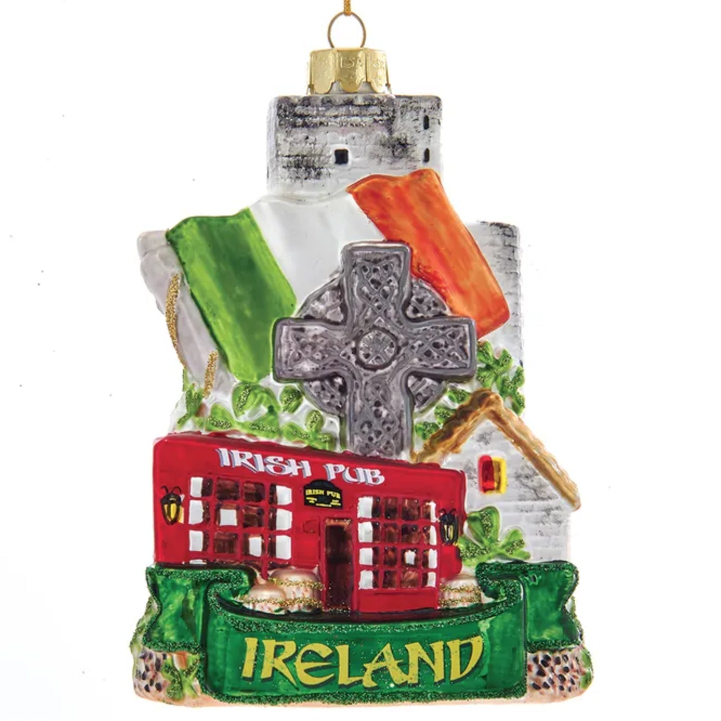 Noble Gems Ireland Cityscape glass ornament
