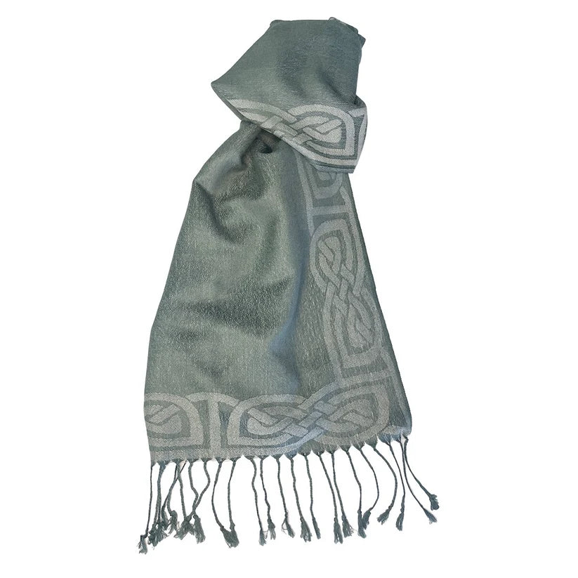 Patrick Francis Pashmina Scarf in Thyme Green
