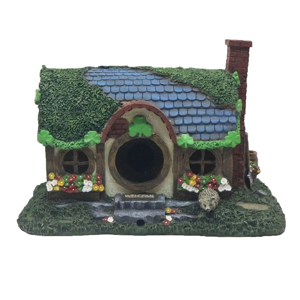 Irish Cottage Resin Birdhouse